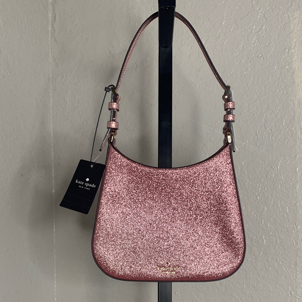 NEW Kate spade pink glitter glimmer handbag purse